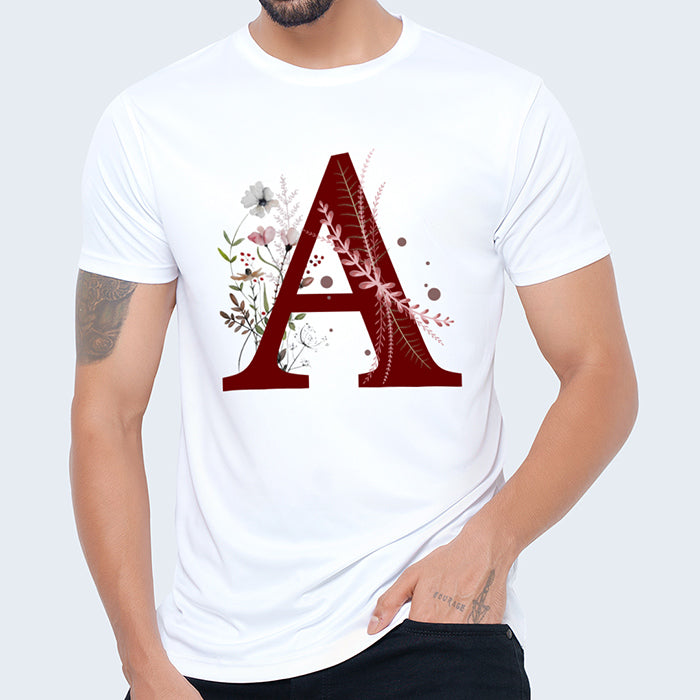 Artistic A–Z Alphabet T-Shirt – For Men, Women & Kids