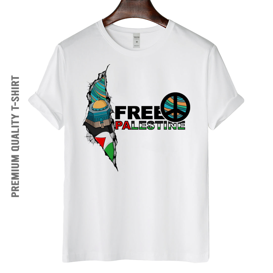 thumbnail image 2 of Palestine T-Shirt Unisex - Al-Aksa Mosque Keffiyeh Print - 100% Cotton Heavy Blend S To 5XL - Uneek 2 of 5