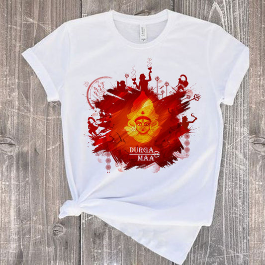 Durga Puja Artistic T-Shirt – Perfect for Men, Women and Kids