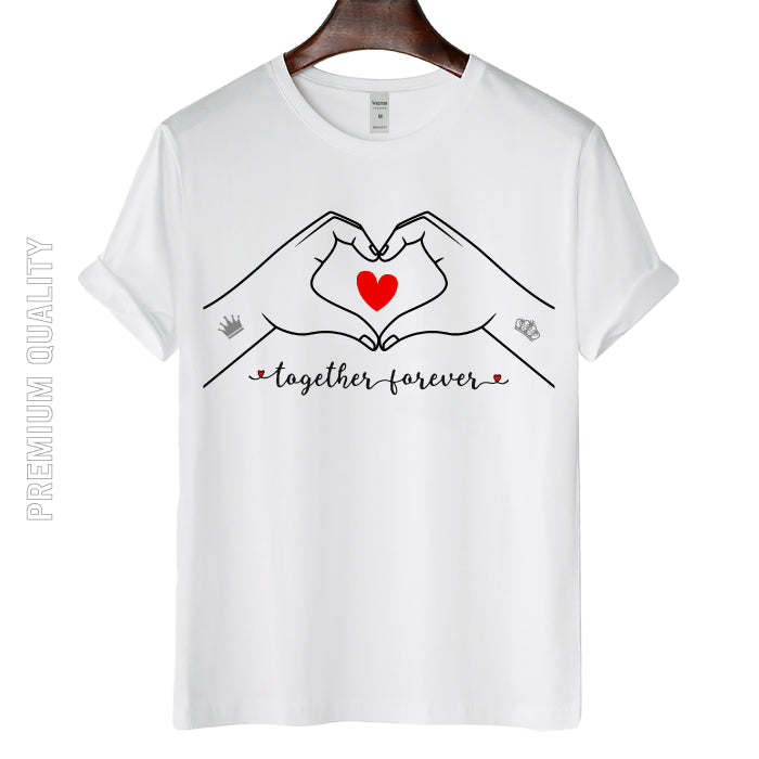 Classic and Comfort Artistic Together Forever T-shirt for Men, Women and Babies.