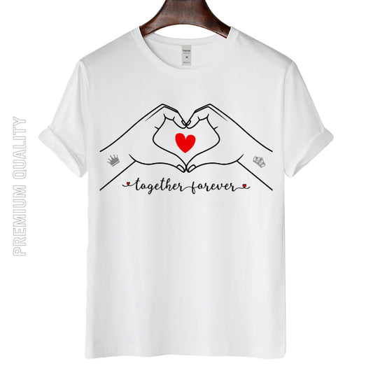 Classic and Comfort Artistic Together Forever T-shirt for Men, Women and Babies.