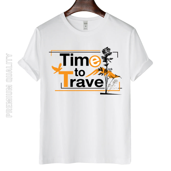 Classic and Comfort Artistic Time to Travel T-shirt