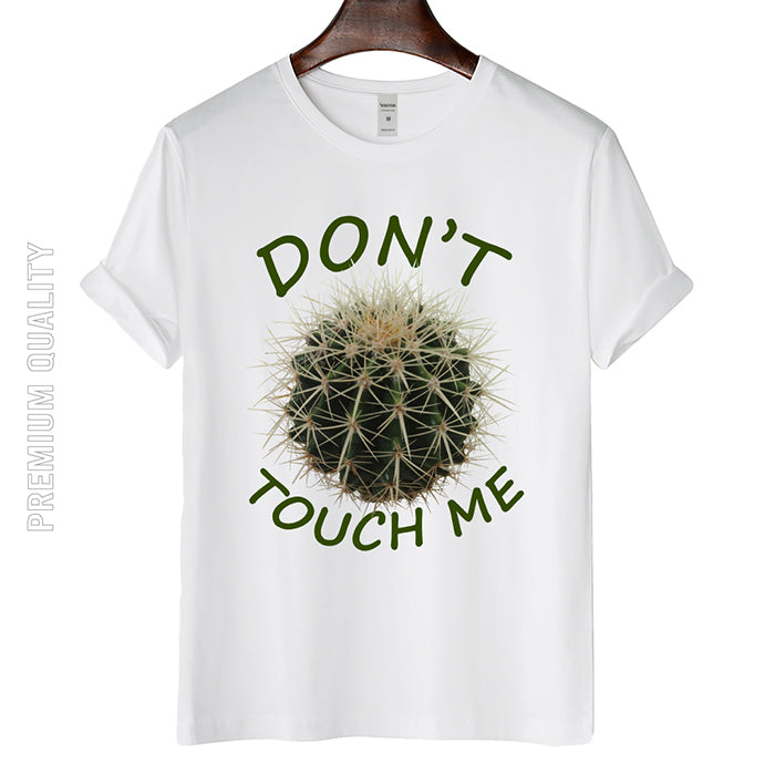 Classic and Comfort Artistic 'Don't Touch Me' Typography T-shirt